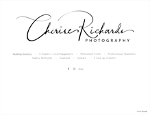 Tablet Screenshot of cheriserichardsphotography.com